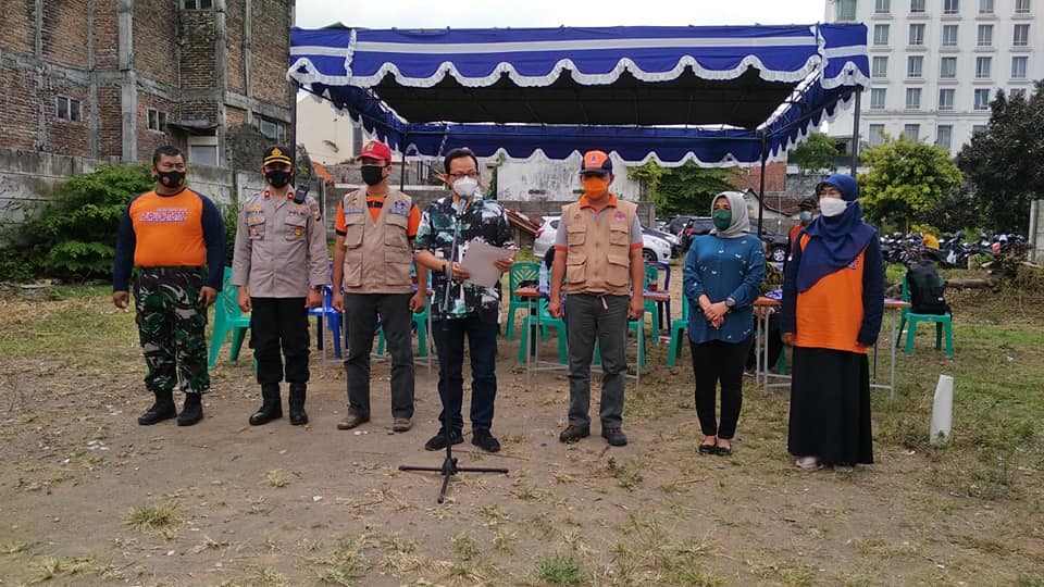 Bapak Wakil Walikota Yogyakarta Heroe Poerwadi Hadiri Simulasi Bencana oleh Rintisan KTB Kampung Purwokinanti