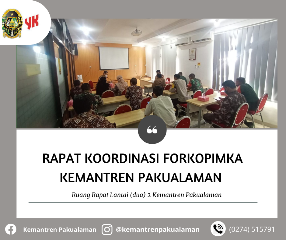 RAPAT KOORDINASI FORKOPIMKA KEMANTREN PAKUALAMAN