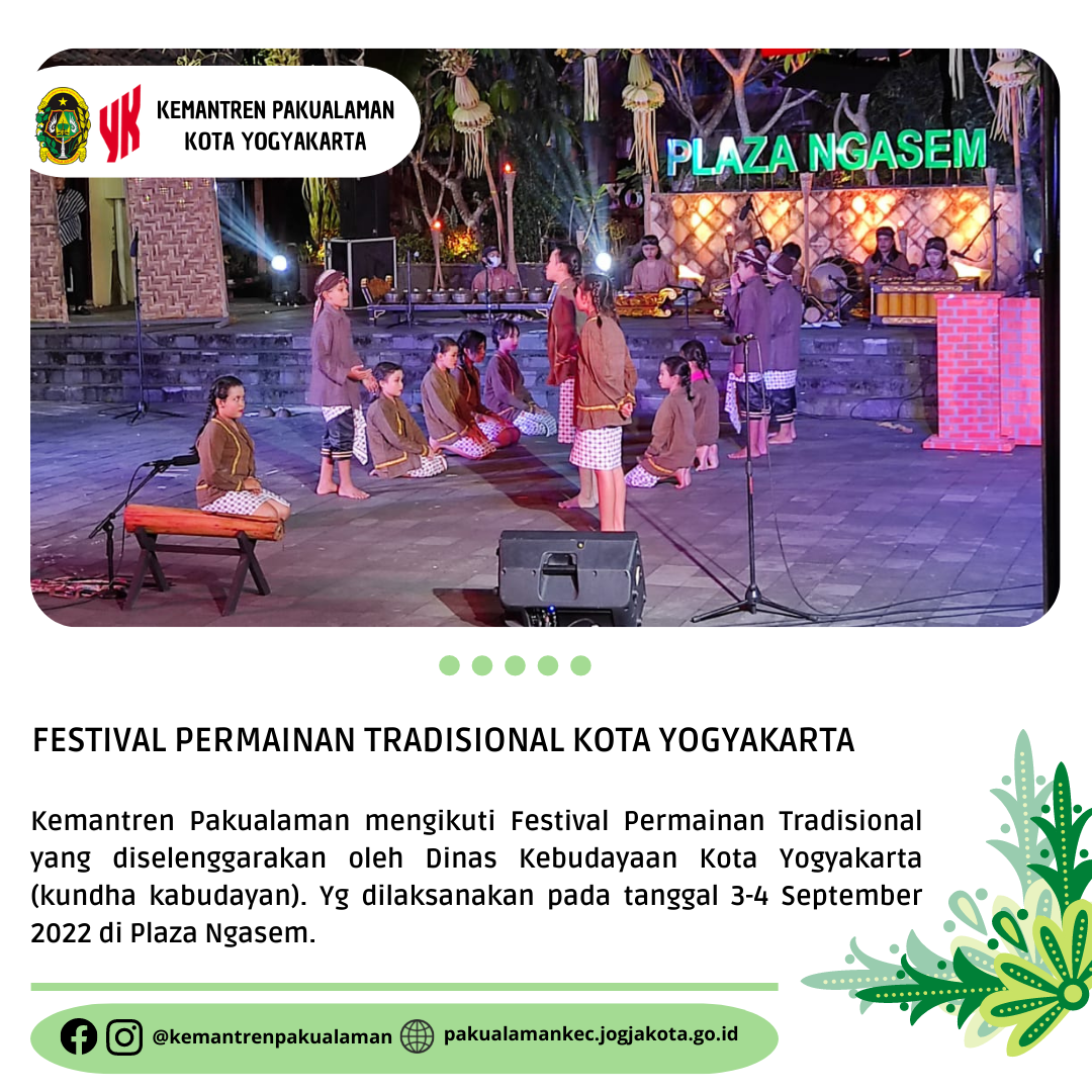 FESTIVAL PERMAINAN TRADISIONAL KOTA YOGYAKARTA