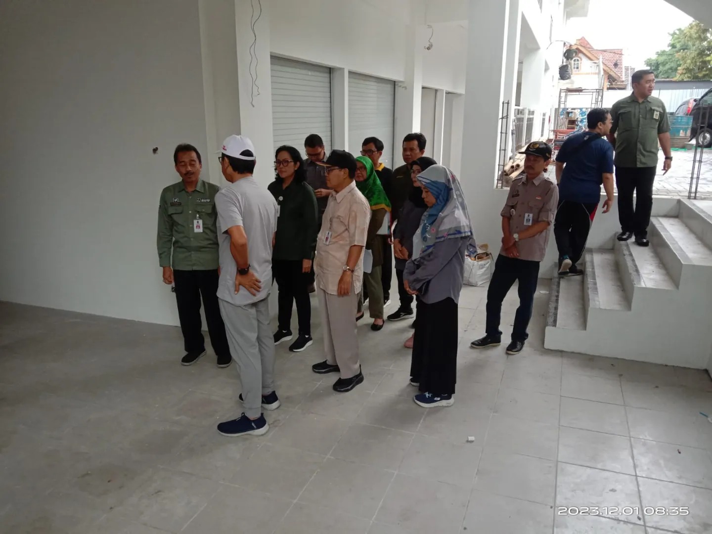 Pejabat Walikota Yogyakarta Kunjungi Pembangunan Revitalisasi Pasar Sentul