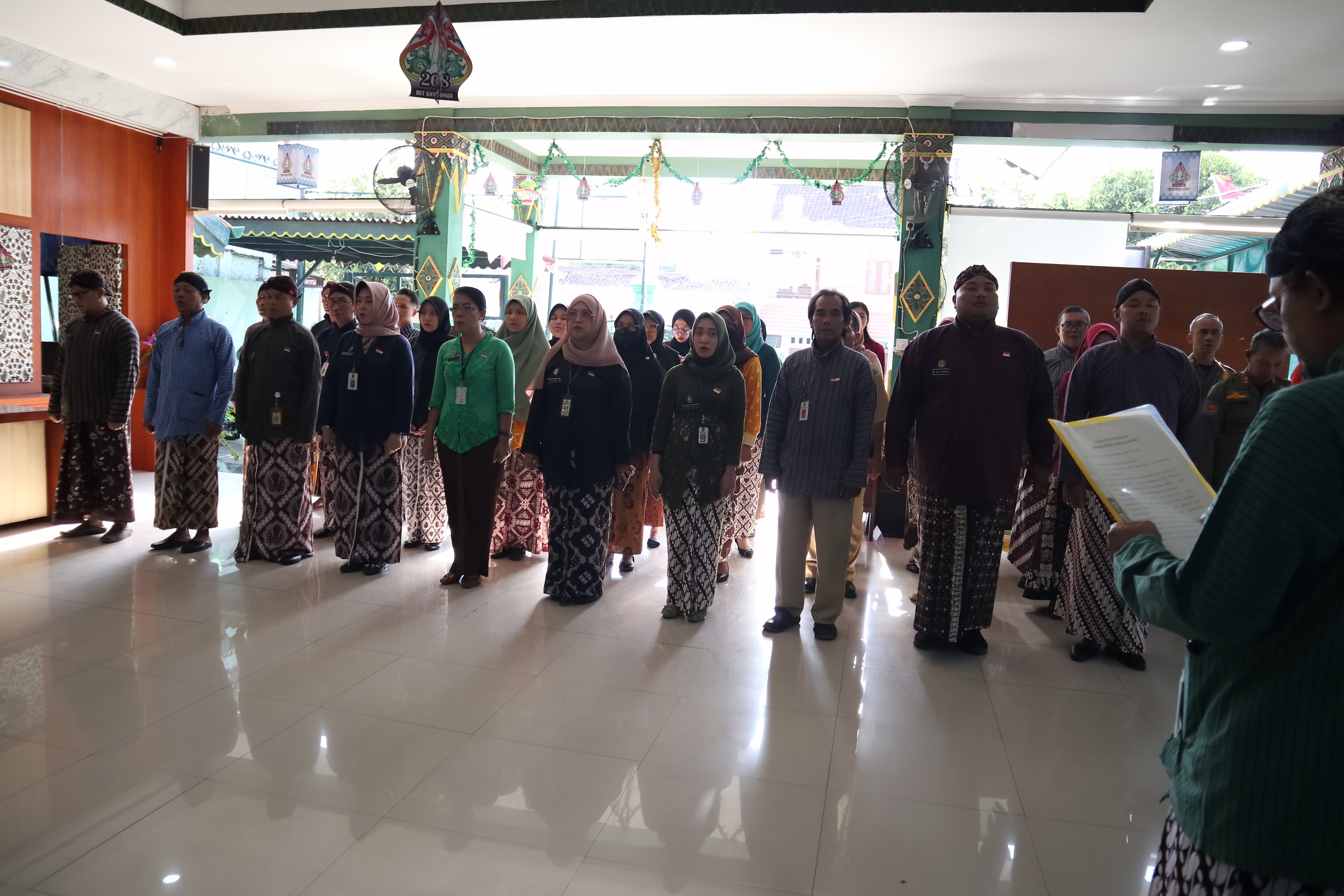 Apel HUT Kota Yogyakarta ke 268 dan Doa Bersama Di Kemantren Pakualaman